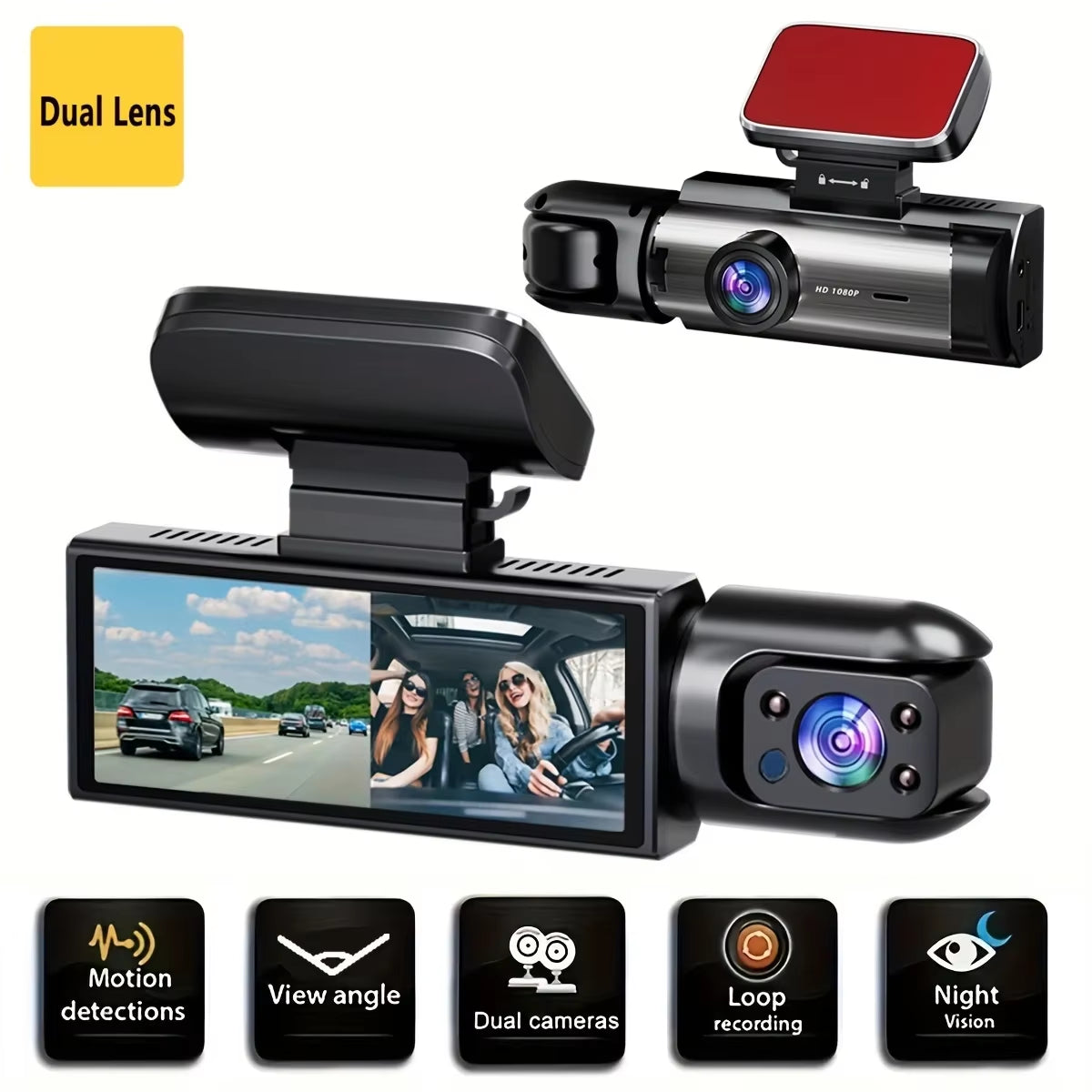1080 FRONT CAMERA AND IN CAR CAMERA