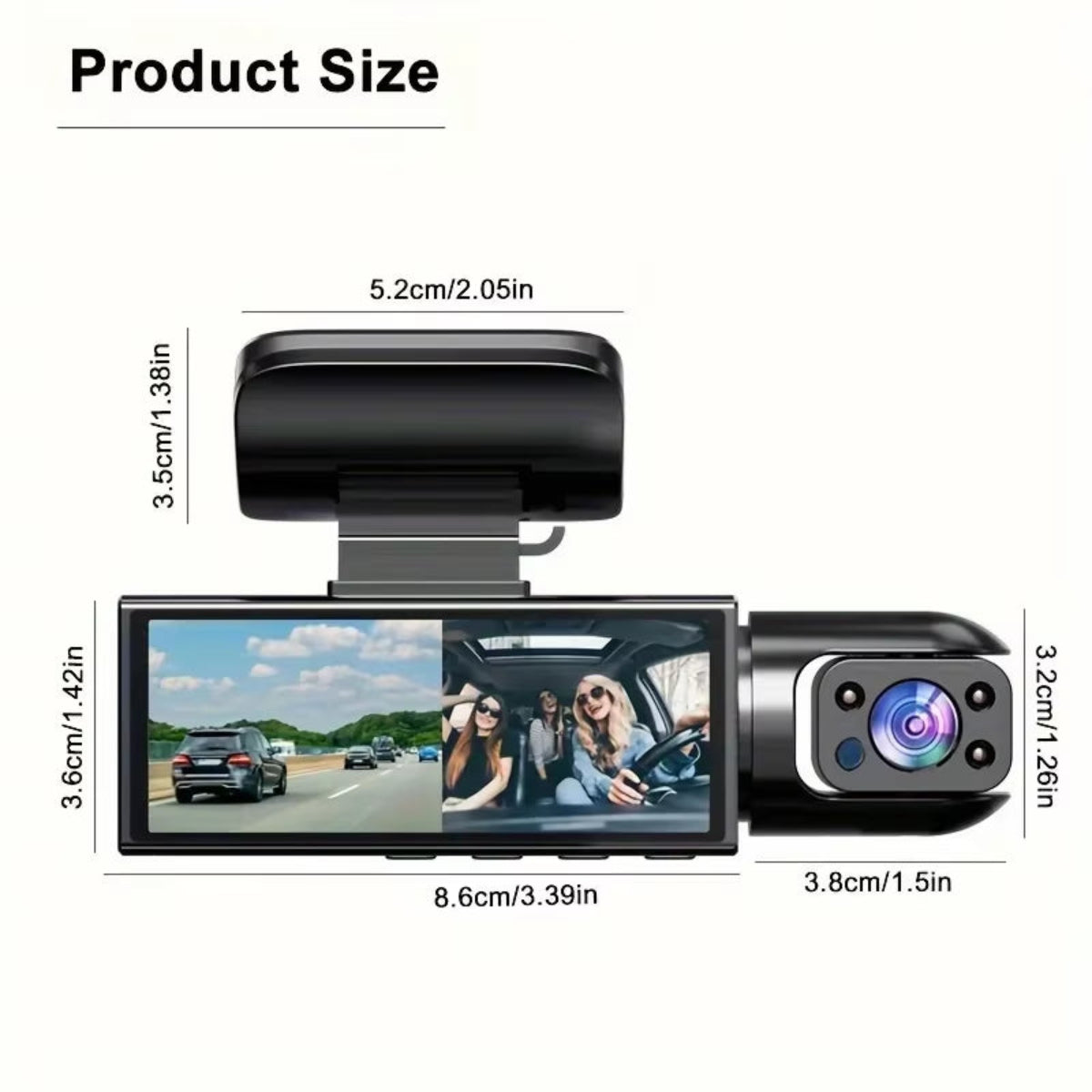 1080 FRONT CAMERA AND IN CAR CAMERA